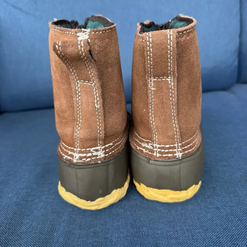 RedHead Duck Boots Women 8 Thinsulate 200 Gram Rubber Leather Front Zip READ